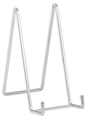 Produktbild von Staffelei Aufsteller Teller Ständer Metall 2 Stück Tellerständer Deko Tellerhalter Silber 20,5 cm