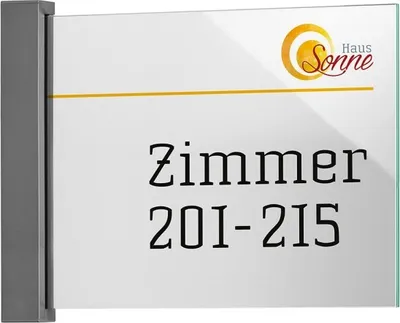 Produktbild von TORINO Fahnenschild DIN A4 quer, Format: 210x297mm