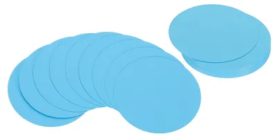 Produktbild von Runde Karton-Zuschnitte - 4 Zoll Durchmesser - 36 Stück für Bastelprojekte und Dekoration - Himmelblau