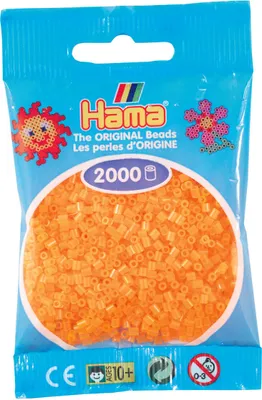 Produktbild von HAMA 501-38 Mini Perlen im Beutel- Neon-Orange