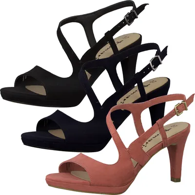 Produktbild von Tamaris 1-28376-24 Damen Sandalen High Heel Sandaletten, Größe:37 EU, Farbe:Blau