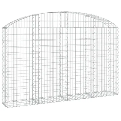 Obrázok produktu pre vidaXL Gabión s vysokým oblúkom 200x30x120/140 cm Pozinkované železo