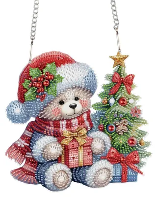 Produktbild von 5D DIY Diamond Painting Kranz Weihnachten 24x23cm Bastelset mit Zubehör