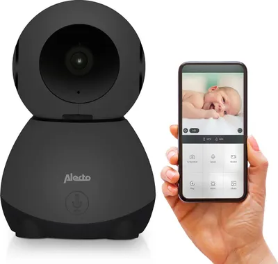 Produktbild von Alecto SMARTBABY10BK - WLAN-Babyphone mit Kamera - Schwarz