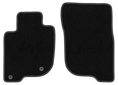 Produktbild von Velours-Fußmatten Vorne für Mitsubishi L200 V 2015- (Geländewagen) – 2-tlg, Schwarz, passgenau – Wielganizator BASIC