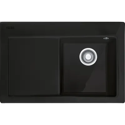 Produktbild von FRANKE MYTHOS MTK 611-78 Einbauspüle / Keramik / Anthrazit matt / Becken Links / Druckknopf / 45 cm