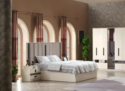 Produktbild von Luxus Möbel Bett Schlafzimmer Design Doppelbett Polster Moderne Betten