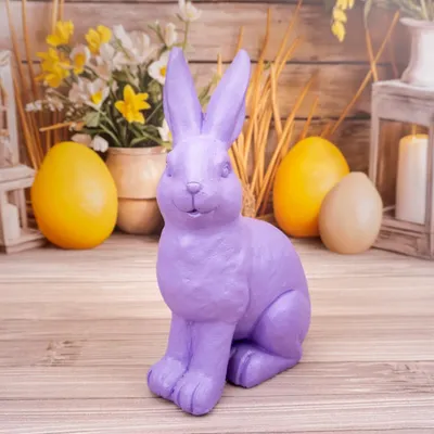 Zdjęcie produktu dla Solis Decor figurka dekoracyjna zając duży fioletowy