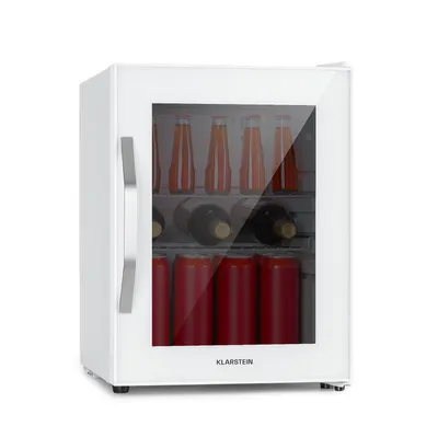 Obrázek produktu pro Klarstein Beersafe M Quartz, lednice, 33 l, 2 police, panoramatické skleněné dveře, nerezová ocel