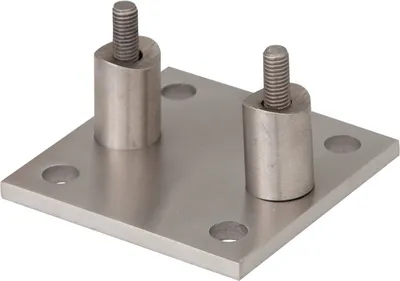 Produktbild von Edelstahl Wandbefestigung eckig - Wandabstand: 25 mm