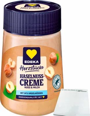 Produktbild von Haselnuss-Creme (400g Glas) + usy Block