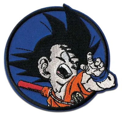 Zdjęcie produktu dla Kid Goku 6,5 x 6,5 cm: Comercial Mercera Dragon Ball © – naszywka, aplikacja do naprasowania, naszywka do naprasowania, aplikacje, naszywki, łaty, do naprasowania
