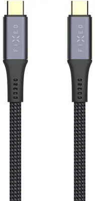 Image de Câble USB-C vers USB-C (USB4), 40 Gbit/s, 240 W, 8K@60Hz, 2 mètres, câble fixe, noir