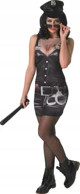 Produktbild von Sergeant Ladies SWAT Polizei Fotodruck Karneval Fasching Kostüm 42-44