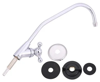 Produktbild von Küchenarmatur Wasserhahn Schwanenhals 1/4'' Chrom Zinklegierung für Umkehrosmose
