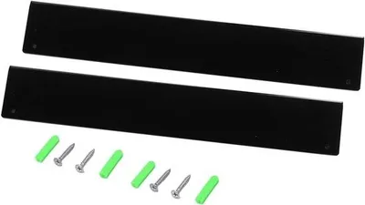 Immagine prodotto di Vetrina da parete in acrilico nero per cartoline, in 2 pezzi