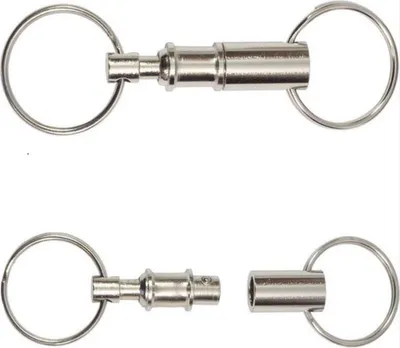 Immagine prodotto di CHPN - Portachiavi doppio - Portachiavi con doppio anello - Realizza 2 portachiavi da 1 solo portachiavi - Portachiavi doppio - Confezione da 2 pezzi