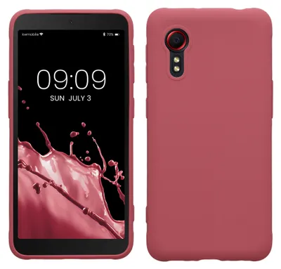 Produktbild von kwmobile Handyhülle für Samsung Galaxy Xcover 5 Hülle - TPU Case - Kabelloses Laden - Schutzhülle Cover in Dark Rose