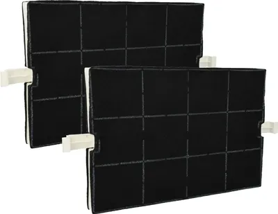 Produktbild von vhbw 2x Aktivkohlefilter kompatibel mit Balay 3BI897 C Dunstabzugshaube - 36,7 x 20,0 x 2,4 cm