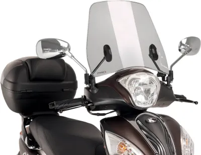 Obrázok produktu pre PUIG mestská dymová priehľadná clona 405x390mm pre Kymco