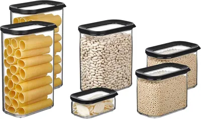 Produktbild von Mepal MODULA Vorratsdosen Set 6-teilig schwarz