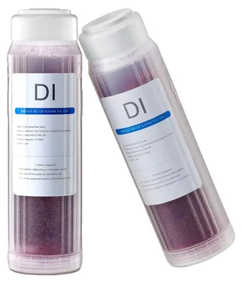 Immagine prodotto di Filtri di deionizzazione VEVOR per un sistema di lavaggio auto impeccabile, 2 filtri di ricambio per resina deionizzante che cambiano colore, capacità 0,5L ciascuno. Compatibili con il sistema di acqua deionizzata PRS-101XC per auto, camper e vetri