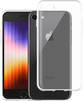 Image de Cazy Coque compatible avec iPhone SE (2022) Coque en Silicone - Coque Flexible - Transparant