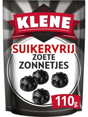 Immagine prodotto di Klene Zoete Zonnetjes Suikervrij 110g – gomme da masticare alla frutta senza zucchero senza zuccheri aggiunti