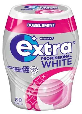 Zdjęcie produktu dla Wrigleys Extra Professional WHITE Minze Beere 50 drażetek 70g