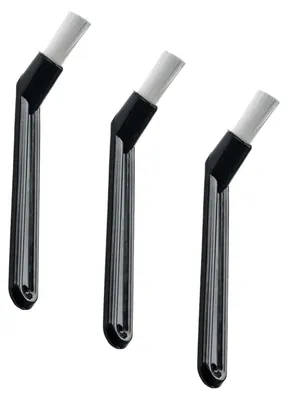 Kaffeebürsten-Set, 3 Stück, Nylon, Schwarz, Reinigung
