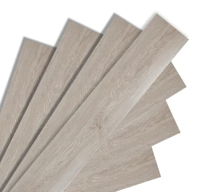 Zdjęcie produktu dla Vigevee, podłoga winylowa PVC, 1 m², podłoga, laminat winylowy, samoprzylepna, deski, panele, antypoślizgowa, wodoodporna, 7 sztuk, panele winylowe z fakturą drewna (jasnoszary)