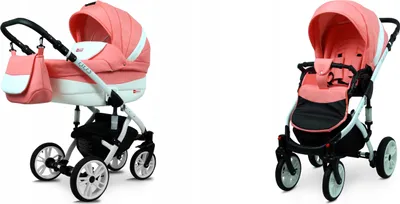 Produktbild von BabyLux® Lilly | 2in1 Kinderwagen Set | Dahlia | Kombikinderwagen | Kinderwagenset | Buggy + Bab