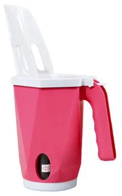 Image de Pelle à litière pour chat, amovible, portable, grande capacité, pelle intégrée avec bac pour chats, chatons, rouge