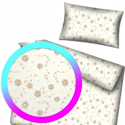 Produktbild von Designpremium Baumwoll-Bettwäsche Set Beige 100x135 cm
