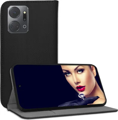 Produktbild von Bookstyle Schutzhülle Klapphülle Schutztasche Etui Cover für Honor X7a (6.75'') - Schwarz