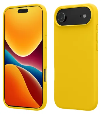 Produktbild von kwmobile Handyhülle für iPhone Air Hülle, für iPhone Air Case - Hülle Silikon - kabelloses Laden - Strahlend Gelb