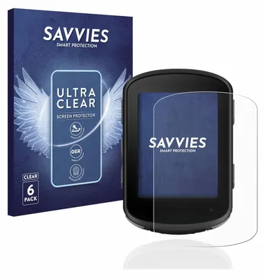 Produktbild von 6x Für Garmin Edge 540 / Edge 840 Schutzfolie Savvies Displayschutz Display Schutz Folie Klar Transparent