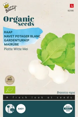 Produktbild von Mairübe Hollandische Weiße |  Mairübensamen von Buzzy Seeds [MHD 07/2024]