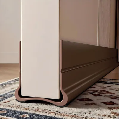 Produktbild von 93cm Braun Zugluftstopper für Türen, Windstopper Tür Dichtung, Dichtung Für 3,5-5,5cm Dicke Türen mit einem Spalt Unten von 0,3-2,6cm Geeignet,(Brown)