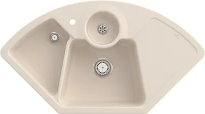 Produktbild von Villeroy & Boch Keramikspüle 670801FU, Solo Eck Eckspüle - inkl.