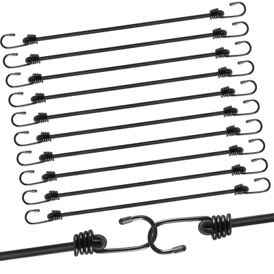 Obrázek produktu pro Robustní elastické popruhy, 30 cm, 12 kusů, pro upevnění zavazadel
