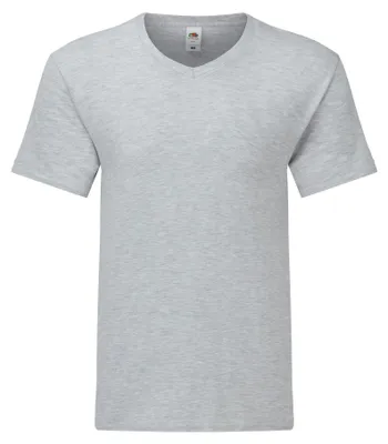 Produktbild von Fruit of the Loom - "Iconic 150" T-Shirt V-Ausschnitt für Herren FK2198 (M) (Grau meliert)