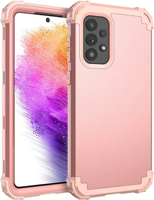 Immagine prodotto di Custodia per Samsung Galaxy A73 5G Hybrid 3in1 PC e TPU antiurto, custodia resistente oro rosa