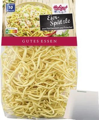 Produktbild von Hofgut Eier-Bauernspätzle (500g Beutel) + usy Block