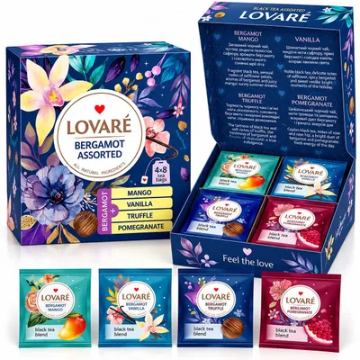 Immagine prodotto di Set di tè nero Lovare al bergamotto (32 x 2 g)