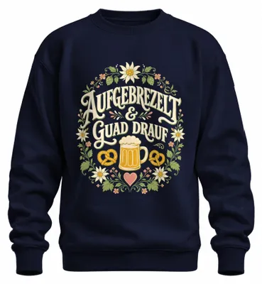 Zdjęcie produktu dla Koszulka w stylu bawarskim, spodnie skórzane, sukienka Dirndl, bluza, sweter, kolor granatowy, rozmiar M