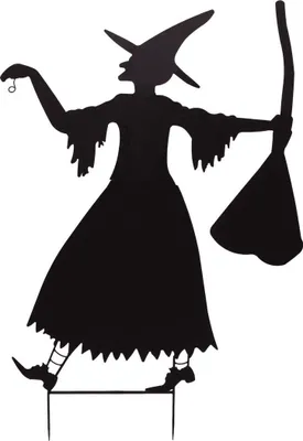 Produktbild von INNA-Glas Halloween Silhouette Hexe Spooky Witch, Metall, schwarz, 140cm - Fenster Dekoration