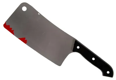 Produktbild von Blutiges Hackebeil als Kostümaccessoire 30 cm
