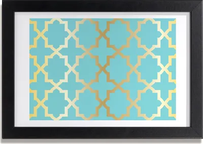 Produktbild von Bild 30x20 MDF-Rahmen, Wandkunst Arabisch Muster