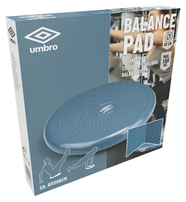 Zdjęcie produktu dla Poduszka balansująca Umbro Ø 33 CM - dla dorosłych i dzieci - poduszka chybotliwa - niebieska